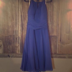 Royal blue cocktail dress